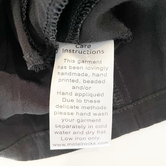 Motel Rocks Black Long Sleeve Romper - Picture 9 of 10